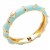 Gold-Plated-Turquoise-Enamel-Hinged-Bangle-Turquoise