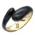 Gold-Plated-Black-Enamel-Hinged-Bangle-Black