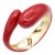 Gold-Plated-Red-Enamel-Hinged-Bangle-Red