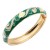 Gold-Plated-Green-Enamel-Hinged-Bangle-Green