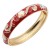 Gold-Plated-Red-Enamel-Hinged-Bangle-Red