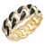 Gold-Plated-Black-Enamel-Hinged-Bangle-Black