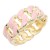 Gold-Plated-Pink-Enamel-Hinged-Bangle-Pink