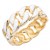 Gold-Plated-White-Enamel-Hinged-Bangle-White