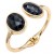 Gold-Plated-Black-Crystal-Bangle-Bracelets-Gold