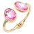 Gold-Plated-Pink-Crystal-Bangle-Bracelets-Gold