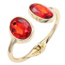 Gold Plated Clear Crystal Bangle Bracelets Gold Plated Clear Crystal Bangle Bracelets