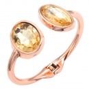 Gold Plated Clear Crystal Bangle Bracelets Gold Plated Clear Crystal Bangle Bracelets