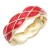 Gold-Plated-Red-Enamel-Hinged-Bangle-Red