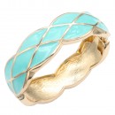 Gold Plated Red Enamel Hinged Bangle Gold Plated Red Enamel Hinged Bangle
