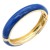 Gold-Plated-Blue-Enamel-Hinged-Bangle-Blue