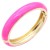 Gold-Plated-Fuchsia-Enamel-Hinged-Bangle-Fuchsia