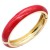 Gold-Plated-Red-Enamel-Hinged-Bangle-Red