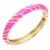 Gold-Plated-Fuchsia-Enamel-Hinged-Bangle-Fuchsia
