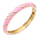 Gold Plated Red Enamel Hinged Bangle Gold Plated Red Enamel Hinged Bangle