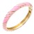 Gold-Plated-Light-Pink-Enamel-Hinged-Bangle-Pink