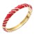 Gold-Plated-Red-Enamel-Hinged-Bangle-Red