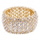 Hematie Crystal Stretch Bracelets Tennis Rhinestone Bridal Evening Party Jewelry for Woman Bangle