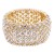 Gold-Plated-with-Clear-Crystal-Stretch-Bracelets-Gold Clear