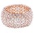 Rose-Gold-Plated-WIth-AB-Crystal-Stretch-Bracelets-Tennis-Rhinestone-Bridal-Evening-Party-Jewelry-for-Woman-Bangle-Rose Gold AB