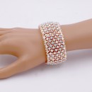 Rose Gold Plated with AB Crystal Stretch Bracelets