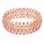 Rose-Gold-Plated-With-Peach-Crystal-Stretch-Bracelets-Tennis-5-Row-Rhinestone-Bridal-Evening-Party-Jewelry-For-Woman-Bangle-Peach