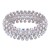 Rhodium-Plated-With-AB-Crystal-Stretch-Bracelets-Tennis-5-Row-Rhinestone-Bridal-Evening-Party-Jewelry-For-Woman-Bangle-Silver AB