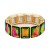 Gold-Plated-With-Green-AB-Color-Glass-Stretch-Bracelets-Gold Green AB