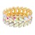 Gold-Plated-With-AB-Glass-Two-Row-Stretch-Bracelets-Gold AB