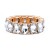 Gold-Plated-With-Clear-Glass-Stretch-Bracelets-Gold Clear