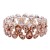 Rose-Gold-Plated-with-Peach-Glass-Stretch-Bracelets-Peach