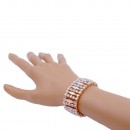 Rose Gold Plated with AB Glass Stretch Bracelets
