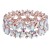 Rose-Gold-Plated-with-AB-Glass-Stretch-Bracelets-Rose Gold AB