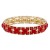 Gold-Plated-with-Red-Glass-Stretch-Bracelets-Gold Red