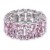 Rhodium-Plated-With-Pink-Color-Crystal-Stretch-Bracelet-Rhodium Pink