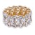 Gold-Plated-With-Clear-Crystal-Stretch-Bracelet-Gold