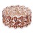 Rose-Gold-Plated-With-Peach-Crystal-Stretch-Bracelet-Peach