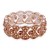 Rose-Gold-Plated-With-Peach-Color-Crystal-Stretch-Bracelet-Peach