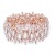 Rose-Gold-Plated-With-AB-Crystal-Stretch-Bracelet-Rose Gold AB