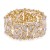 Gold-Plated-With-Clear-Crystal-Stretch-Bracelet-Gold