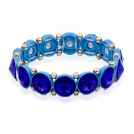 Blue AB Crystal Stretch Bracelet