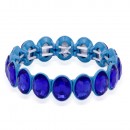 Blue AB Crystal Stretch Bracelet