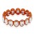 Orange-Color-with-Topaz-Crystal-Stretch-Bracelet-Orange Topaz