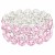 Rhodium-Plated-With-Pink-Color-Crystal-Stretch-Bracelet-Rhodium Pink