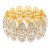 Gold-Plated-Stretch-Bracelet-with-Clear-Crystal-Gold Clear