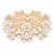 Gold-Plated-Stretch-Bracelet-with-White-Color-Bead-Gold White
