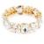 Gold-Plated-Stretch-Bracelet-with-Clear-Crystal-Gold Clear