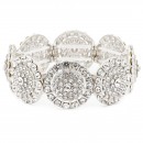 Gold Color With AB Crystal Stretch Bracelets