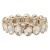 Gold-Plated-With-Topaz-Color-Crystal-Stretch-Bracelet-Gold