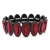 Gunmetal-With-Peacock-Red-Crystal-Stretch-Bracelets-Black Red